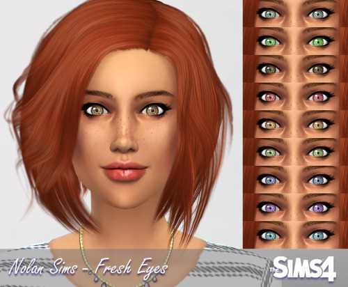 Sims 4 Clothes, eyes, lips and blush at Nolan Sims