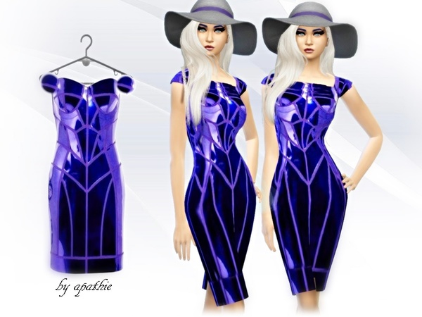 Sims 4 Constructive Dress by Apathie at TSR