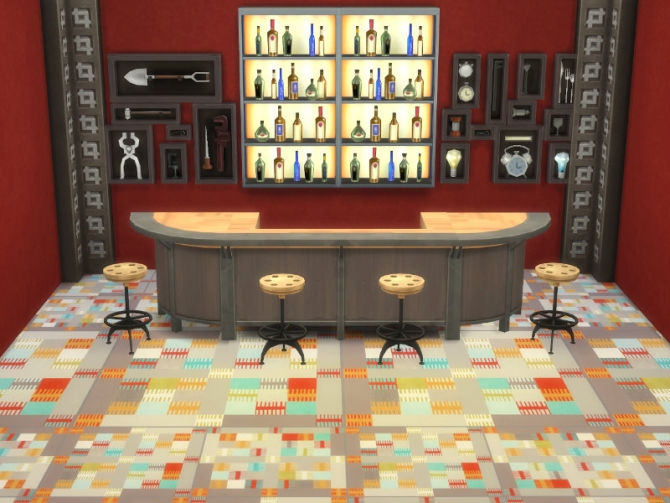 Sims 4 Colourful Floor Tiles 4 Patterns at Leander Belgraves
