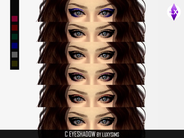 Sims 4 Eyeshadow C by LuxySims3 at TSR