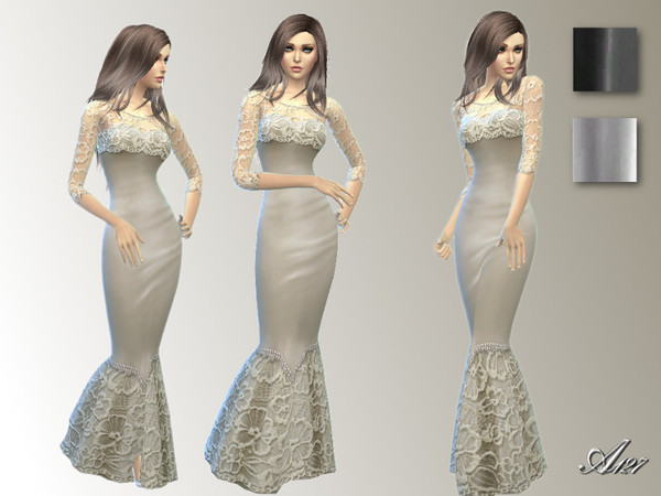 Sims 4 Wedding dress at Altea127 SimsVogue