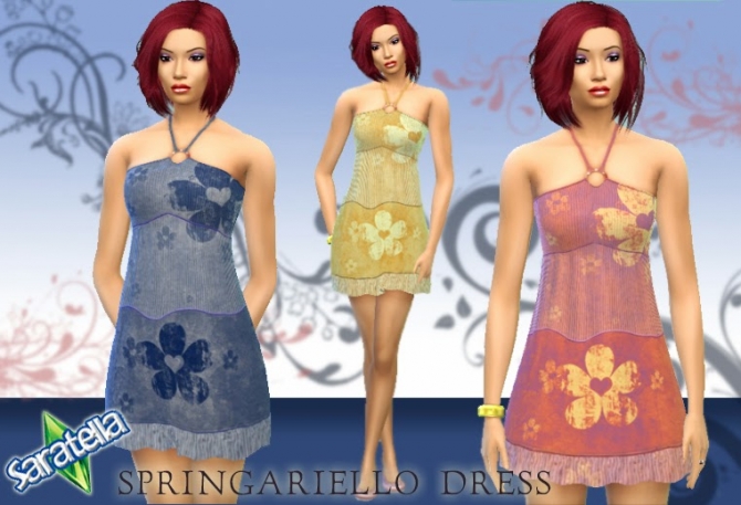 Sims 4 Springariello dress at Saratella’s Place