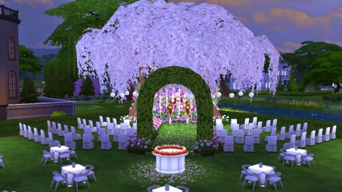 Sims 4 Enchanted Wedding Park at Sanjana sims