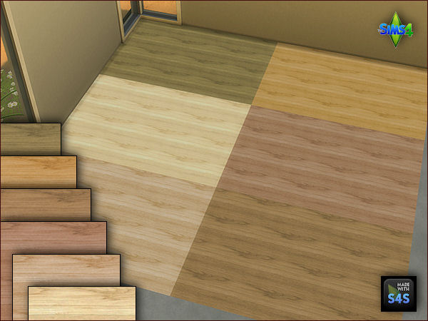 Sims 4 4 wooden floors in 6 colors by Mabra at Arte Della Vita