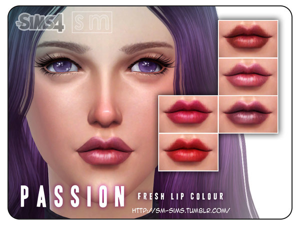 Sims 4 Passion Fresh Lip Colour by Screaming Mustard at TSR