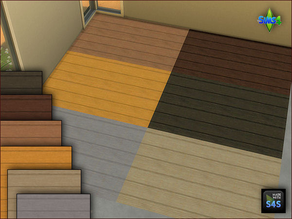 Sims 4 4 wooden floors in 6 colors by Mabra at Arte Della Vita