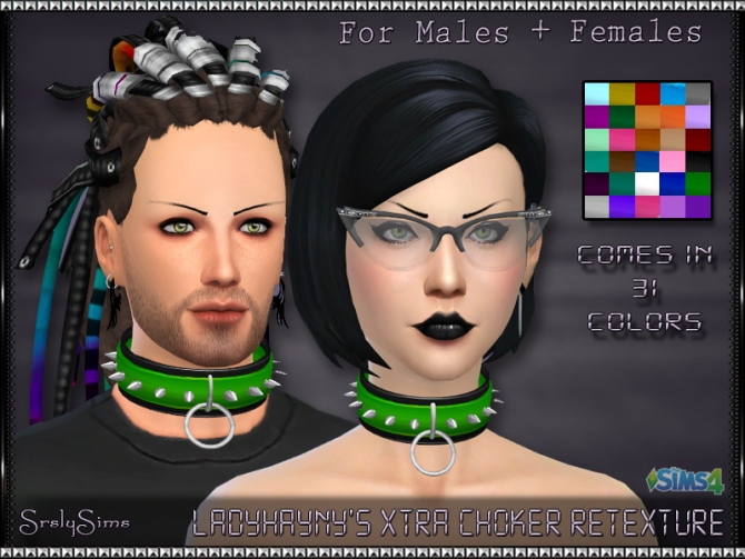 Sims 4 Xtra Choker Retexture at SrslySims