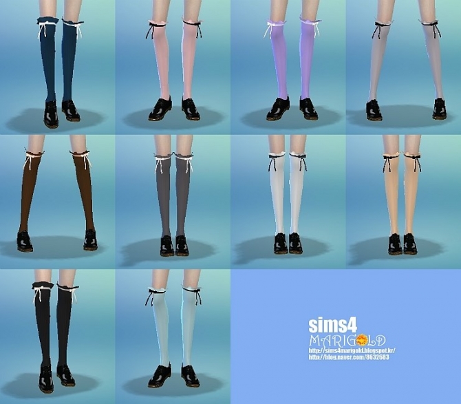 Sims 4 Frill socks at Marigold