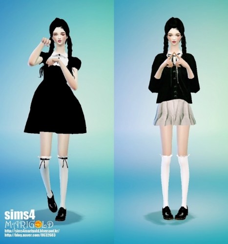 Frill socks at Marigold » Sims 4 Updates
