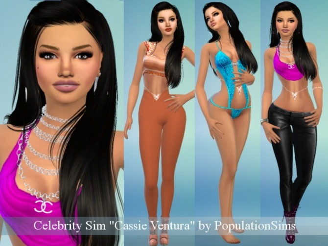 Sims 4 Celebrity Sim Cassie Ventura by PopulationSims at Sims 4 Caliente