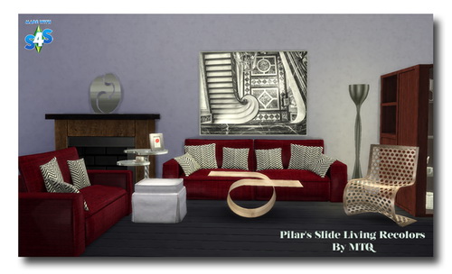 Sims 4 Pilar’s Slide Living Recolors at Msteaqueen