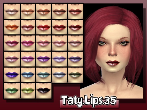 Sims 4 Lips 35 by Taty at TSR