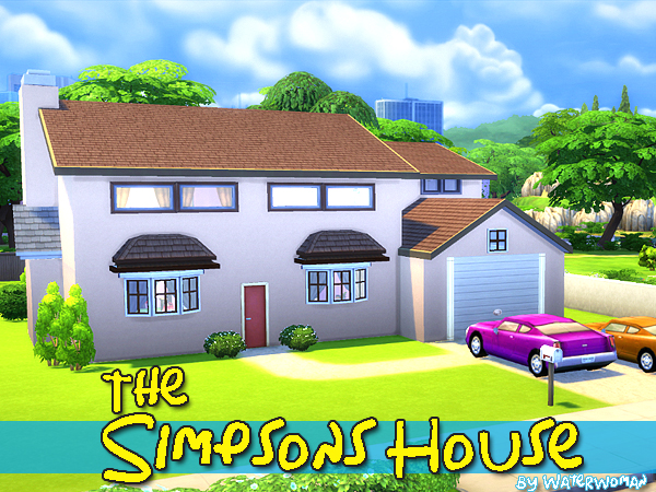 Sims 4 The Simpsons House by Waterwoman at Akisima