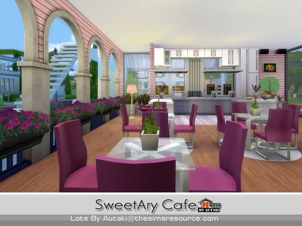 Sims 4 SweetAry Cafe by autaki at TSR