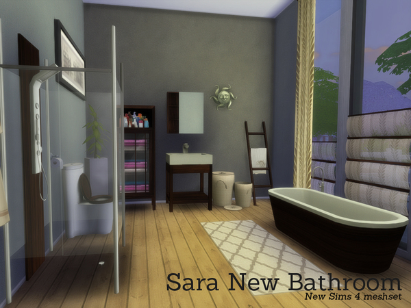 Sims 4 Sara New Bathroom by Angela at TSR