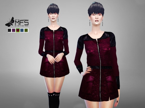 Sims 4 MFS Eliza Jacket by MissFortune at TSR