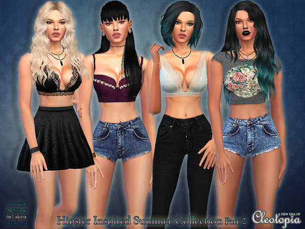 Sims 4 Hipster Summer Collection Part ll by Cleotopia at TSR