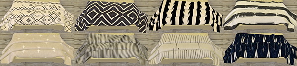 Sims 4 Neutrals blanket, pillows & rugs at Puresims