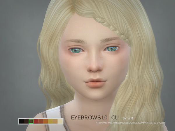 Sims 4 Eyebrows 10 CF by S Club WM at TSR