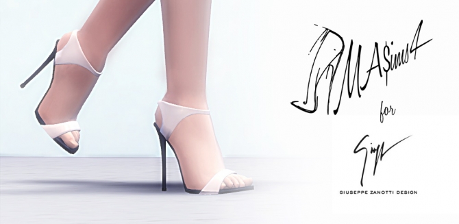 Sims 4 Stiletto Sandals at MA$ims3