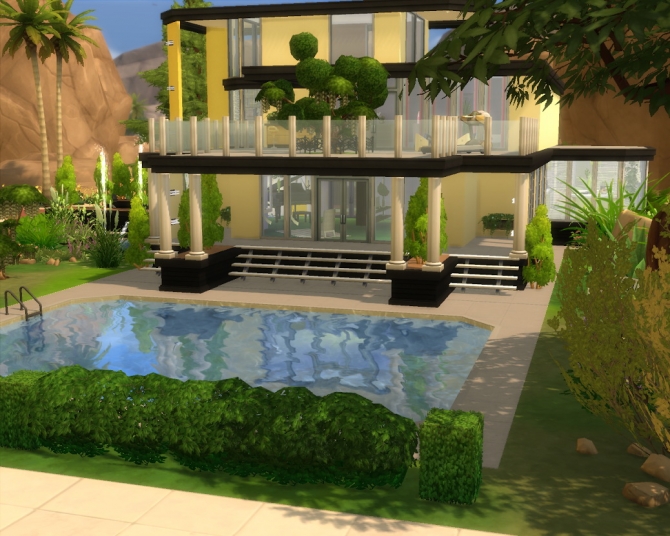 Sims 4 Modern Home 6 by Maxi Sims at Akisima