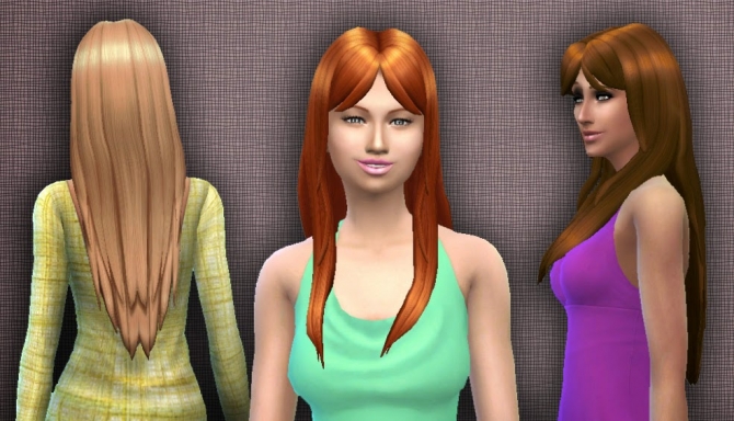 Sims 4 Smooth Hair by Kiara at My Stuff