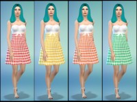 Gingham Dresses by Tacha75 at Simtech Sims4