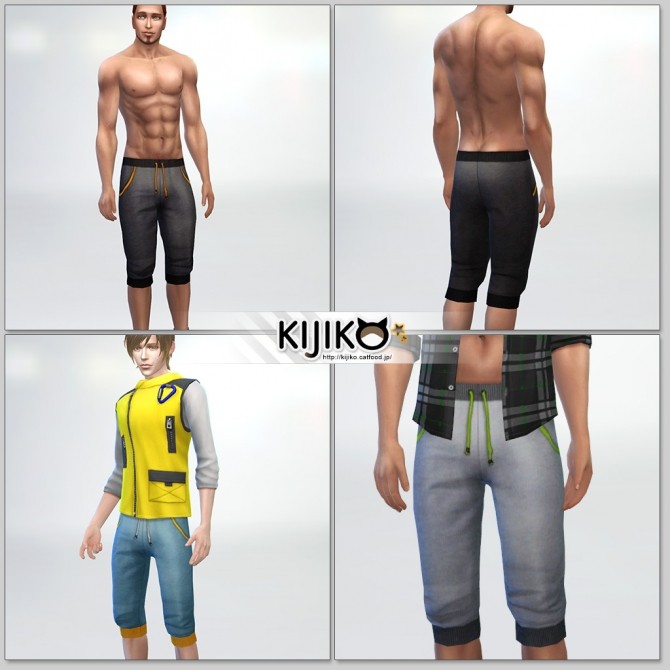 Sims 4 Sports Short Pants for Male at Kijiko