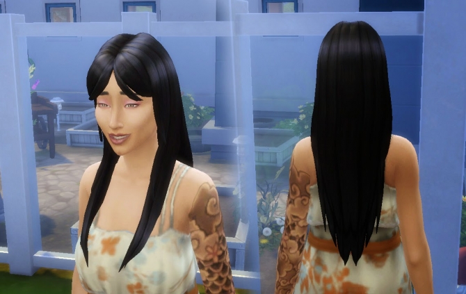 Sims 4 Smooth Hair by Kiara at My Stuff