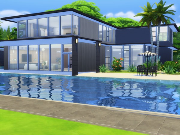 Sims 4 Eco Design house by millasrl at TSR