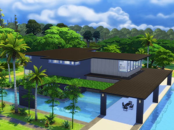 Sims 4 Eco Design house by millasrl at TSR