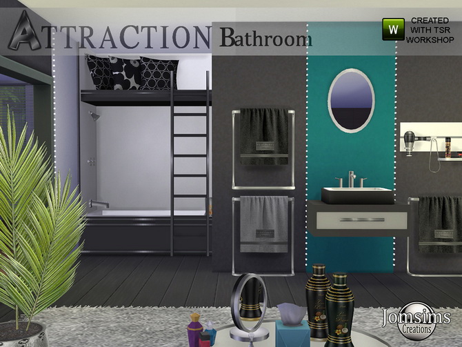 Sims 4 Attraction bathroom by  jomsims at TSR