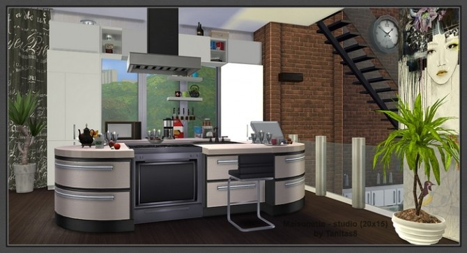 Sims 4 Maisonette studio (20x15) at Tanitas8 Sims