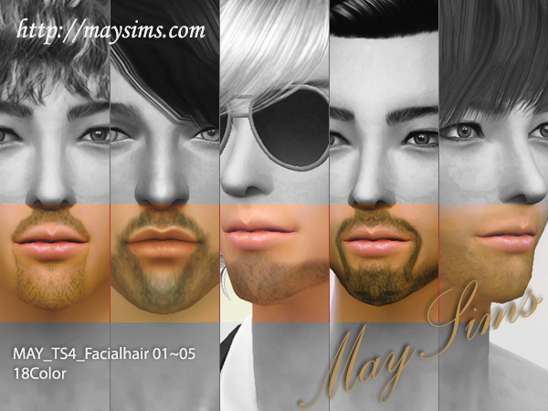 Sims 4 Facial Hair 01 05 at May Sims