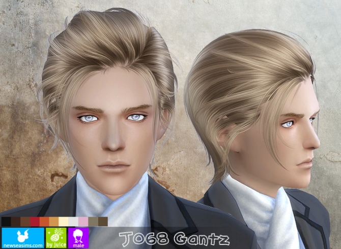 Sims 4 J068 Gantz hair (Pay) at Newsea Sims 4