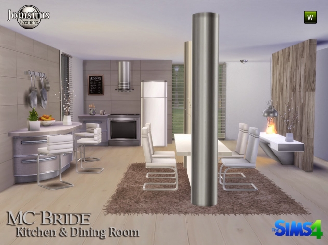 Sims 4 MC BRIDE kitchen at Jomsims Creations
