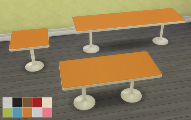 Retro Dining Tables At Veranka Sims 4 Updates