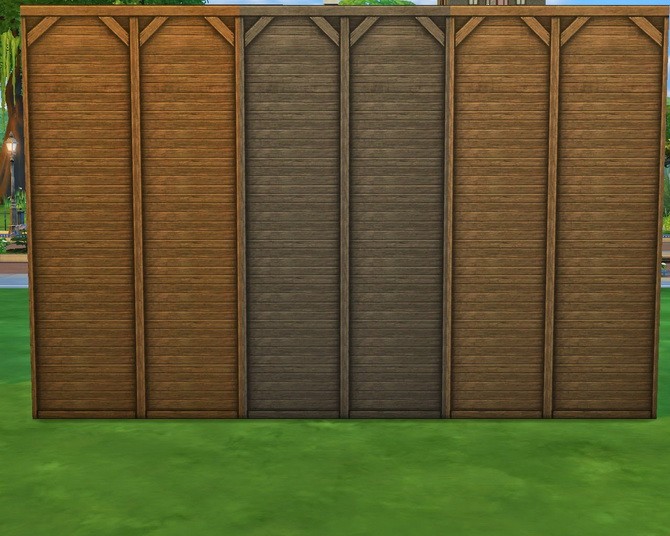 Sims 4 Old wooden walls 1 at Mara45123