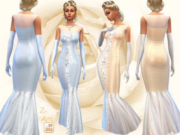 Sims 4 Fairytale dress by Zuckerschnute20 at TSR