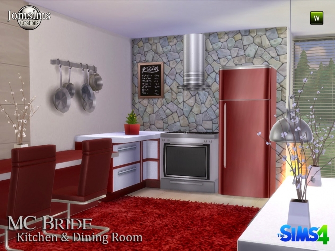 Sims 4 MC BRIDE kitchen at Jomsims Creations