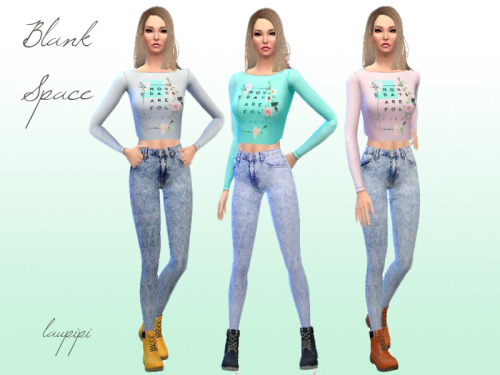 Sims 4 Blank Space outfit by Laupipi at Laupipi
