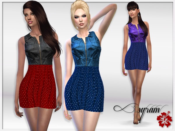 Sims 4 Two in one dress by EsyraM at TSR