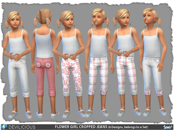 Sims 4 Flower Girl Set 6 Items by Devilicious at TSR