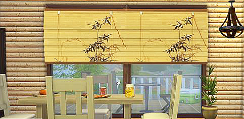 Sims 4 Cabin Slats Curtain recolors at Cool panther Sims 4 Haven