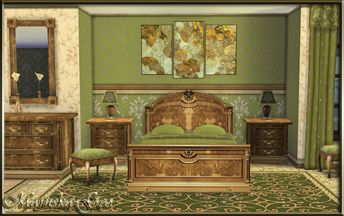 Sims 4 Vintage bedroom set at Maruska Geo