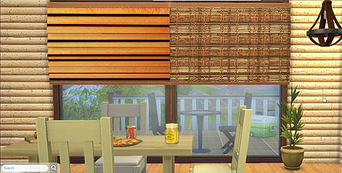 Sims 4 Cabin Slats Curtain recolors at Cool panther Sims 4 Haven