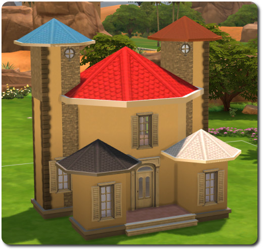 Sims 4 Colored roofs by Christine1000 at Sims Marktplatz