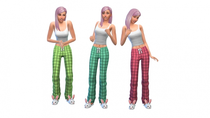 Sims 4 Plaid pajamas at Nyloa