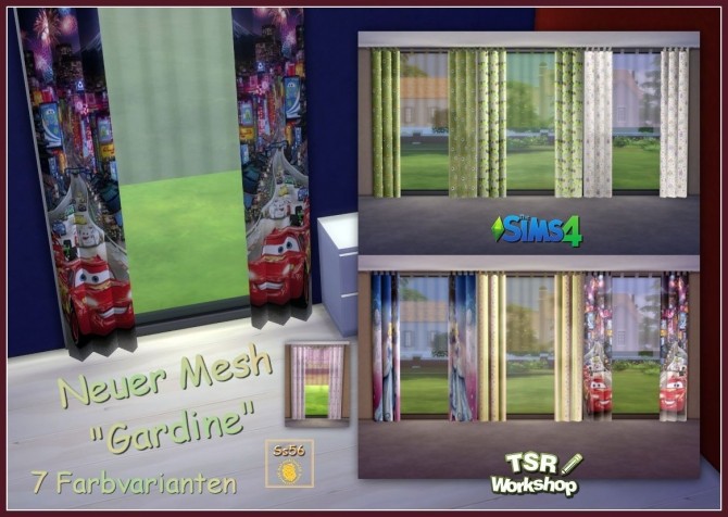 Sims 4 Curtains by Sonnenschein56 at Sims Marktplatz