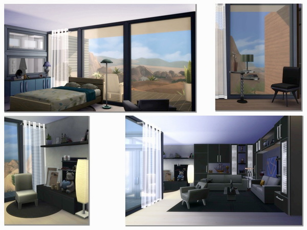 Sims 4 Modern house Laturka by mamoruORIO at TSR
